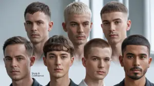 Fryzura Z Zakolami I Wysokim Czołem