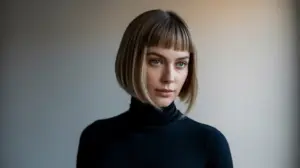 Krótkie Włosy Z Grzywką Na Prosto