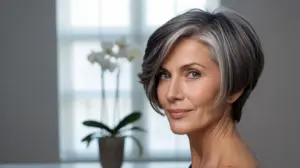 Odmładzające Fryzury Damskie Krótkie Siwe Włosy