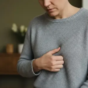 ból z lewej strony pod żebrami