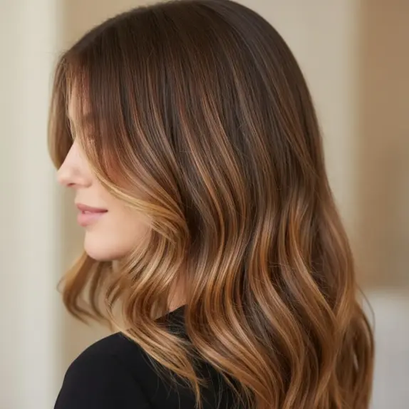 Brazowe Włosy Z Refleksami Blond