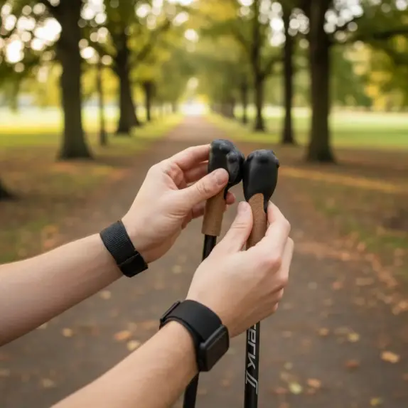 jak założyć buciki na kijki nordic walking