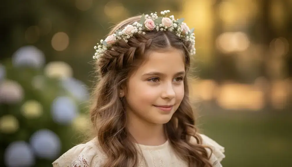 Fryzury Komunijne Z Wiankiem