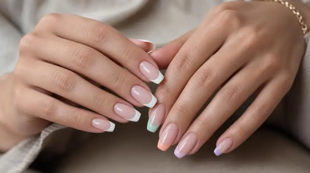 Czym różni się kolorowy french od klasycznego manicure?